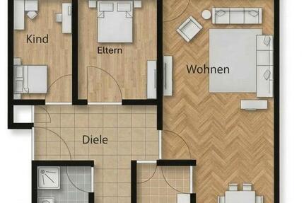 Wohnung Rödermark - 3.5 Zimmer, 100 m&sup2;, 1.150&euro; | Angebot:25742268