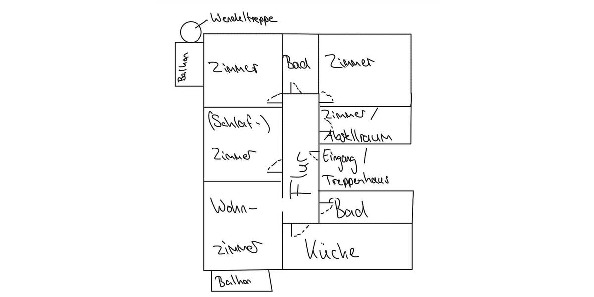 Etagenwohnung Laudenbach - 3 Zimmer, 120 m&sup2;, 1.200&euro; | Angebot:25860476