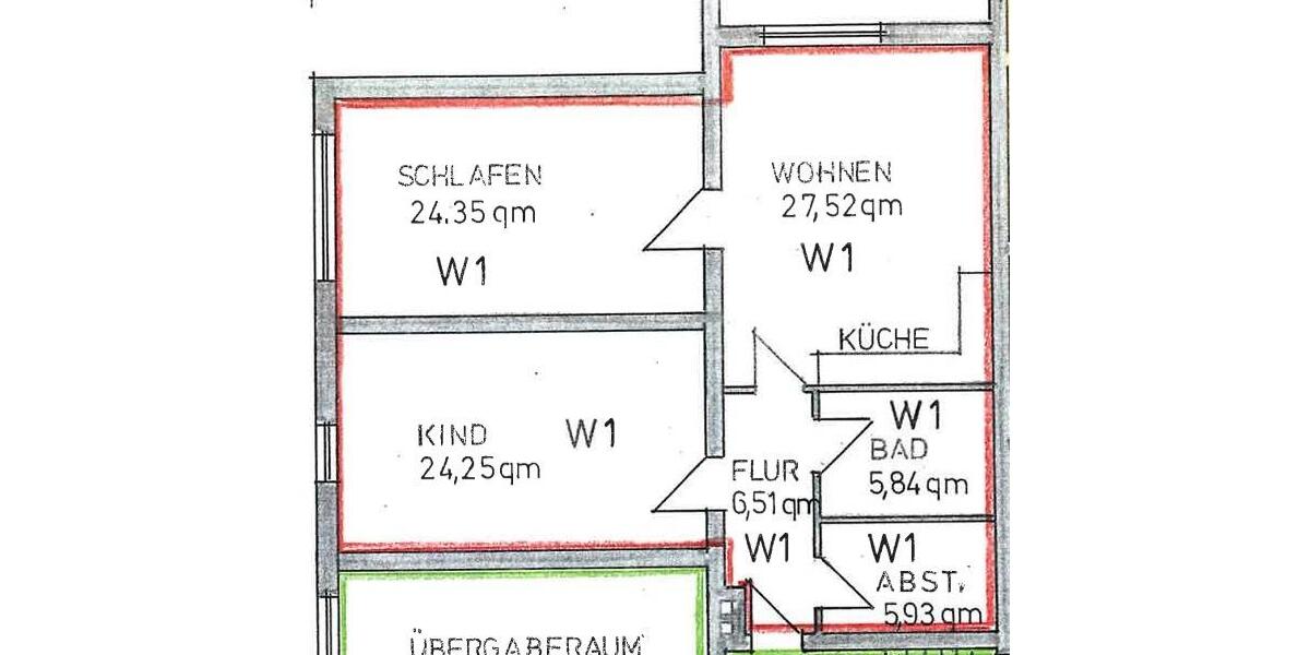 Etagenwohnung Hanau Kesselstadt - 4 Zimmer, 94 m&sup2;, 1.320&euro; | Angebot:26254499