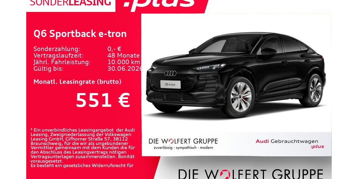 Audi Q6 e-tron 7.442 km 54.895 &euro; Großwallstadt 63868