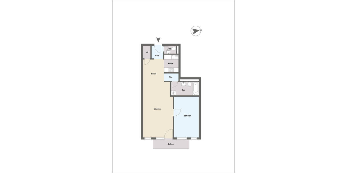Etagenwohnung Mainaschaff - 2 Zimmer, 66 m&sup2;, 175.000&euro; | Angebot:25705903