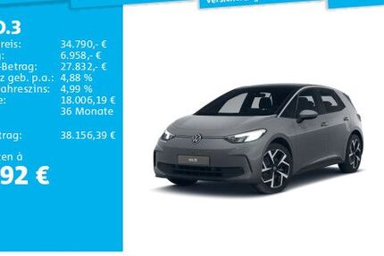 VW ID.3 4.500 km 34.790 &euro; Hanau 63452