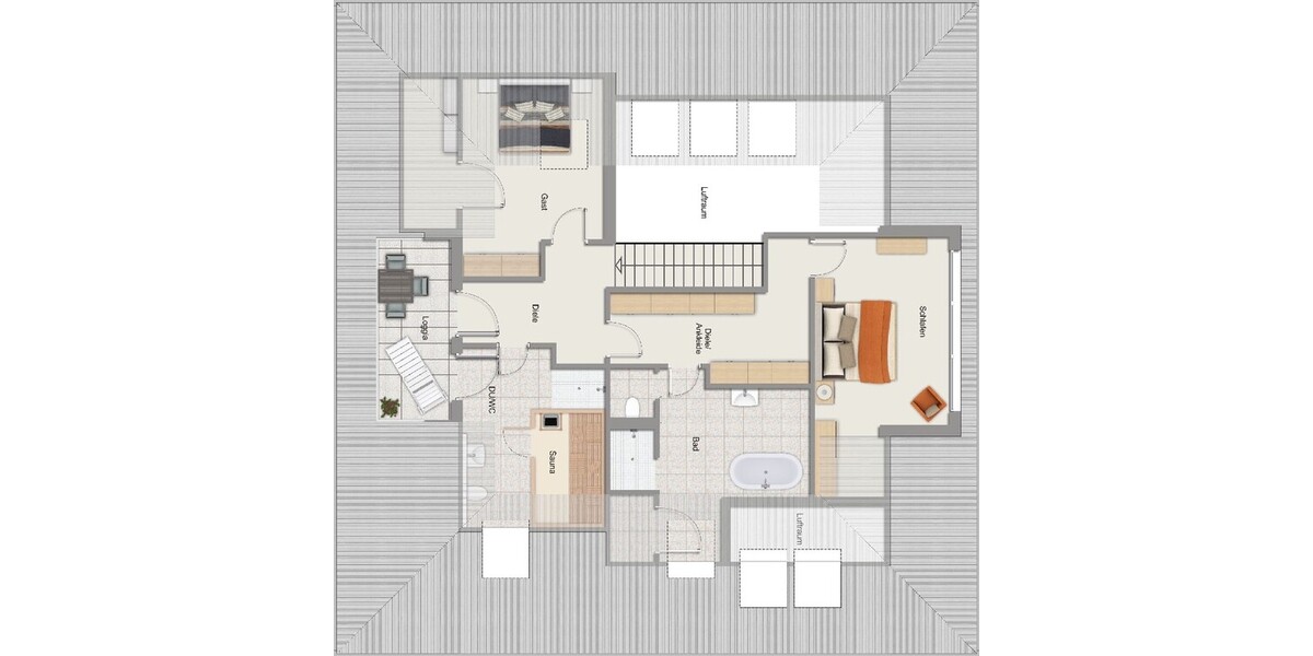 albero:) Premium-Maisonette direkt am Main - Kamin, Sauna, Aufzug und TG - Maisonettenwohnung Seligenstadt | Angebot:26006959