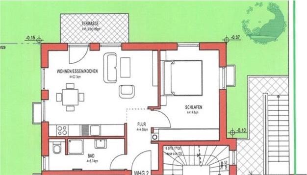 Erdgeschoßwohnung Elsenfeld - 2 Zimmer, 50 m&sup2;, 675&euro; | Angebot:26032297