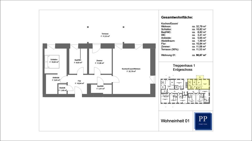 Etagenwohnung Aschaffenburg Gailbach - 3 Zimmer, 91 m&sup2;, 1.290&euro; | Angebot:25757069