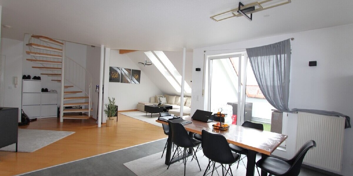 albero:) Licht und Raum auf zwei Ebenen - Studio-Maisonette mit Loggia und Tiefgarage - Etagenwohnung Mainhausen Mainflingen | Angebot:24691020