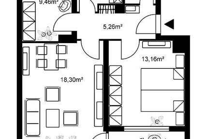 Wohnung Rodgau - 2.5 Zimmer, 59 m&sup2;, 580&euro; | Angebot:14361438