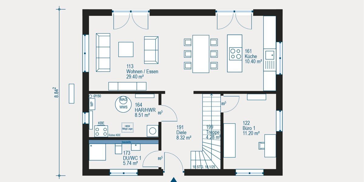 Familienleben und Zukunftsinvestition - Ihr Pure Home 2 wartet auf Sie - Einfamilienhaus Alzenau-Hörstein Hähnlein | Angebot:27293042