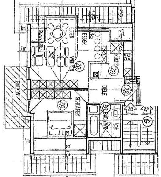 Etagenwohnung Aschaffenburg Schweinheim - 2 Zimmer, 59 m&sup2;, 225.000&euro; | Angebot:25770252
