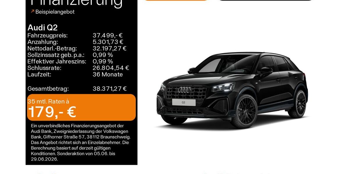 Audi Q2 7.700 km 36.999 &euro; Hanau 63452