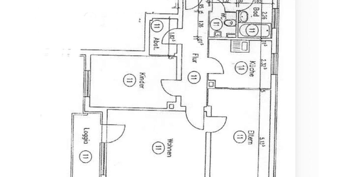 Etagenwohnung Hanau Großauheim - 3 Zimmer, 70 m&sup2;, 1.200&euro; | Angebot:25945225