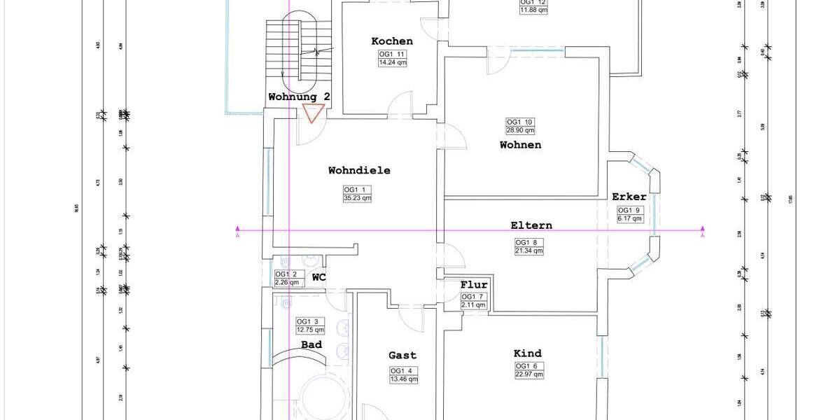 Etagenwohnung Erlensee / Langendiebach Rückingen - 4 Zimmer, 175 m&sup2;, 1.700&euro; | Angebot:26273813