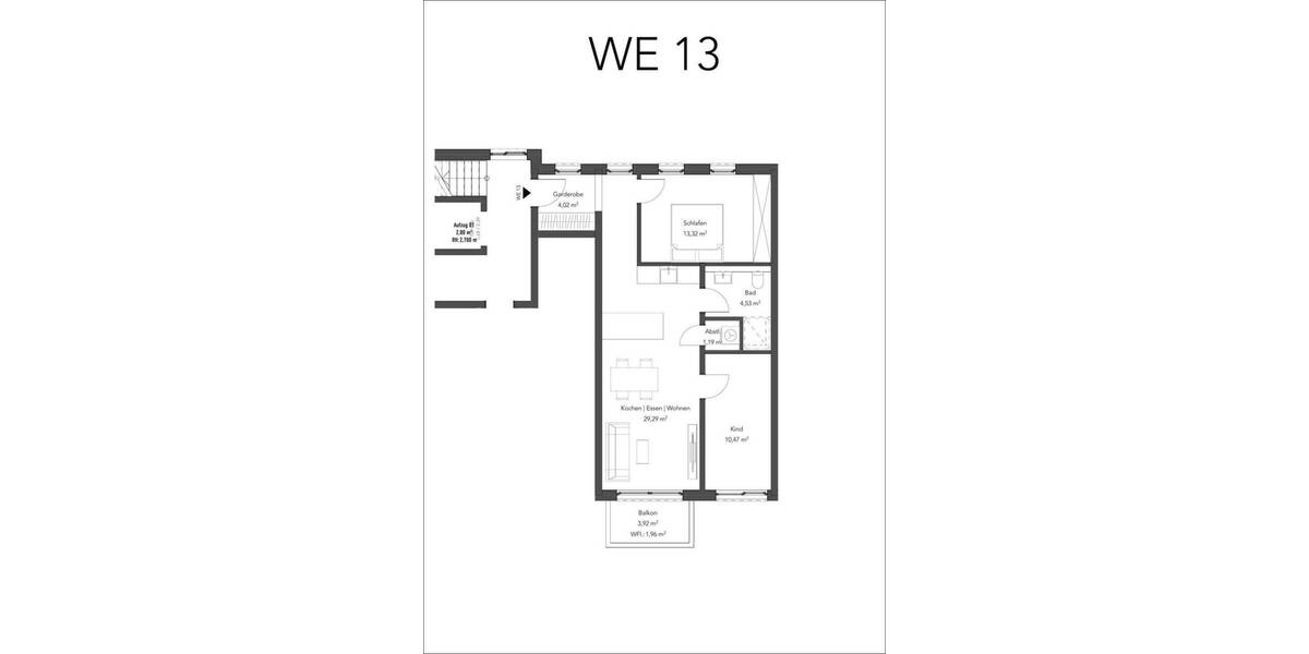 Etagenwohnung Aschaffenburg Innenstadt - 3 Zimmer, 65 m&sup2;, 365.900&euro; | Angebot:25705985