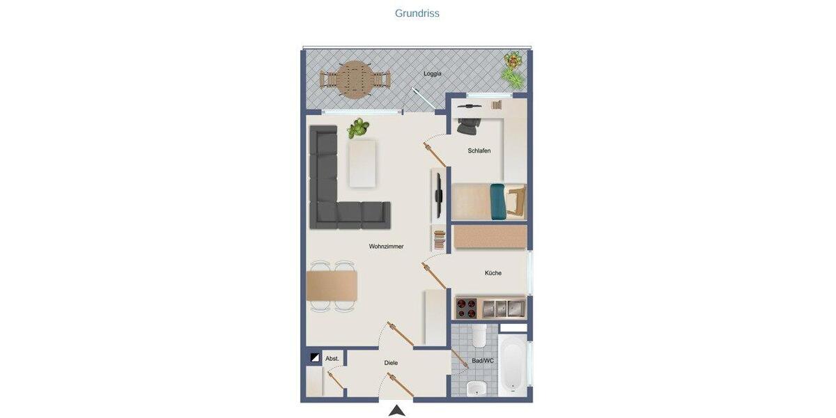 Einfamilienhaus Maintal - 2 Zimmer, 52 m&sup2;, 618&euro; | Angebot:26203476