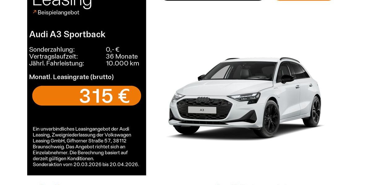 Audi A3 9.000 km 40.299 &euro; Hanau 63452