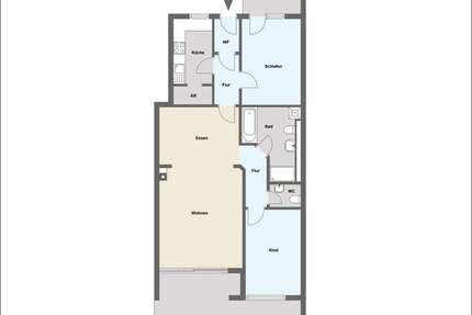 Wohnung Mainaschaff - 3.5 Zimmer, 99 m&sup2;, 265.000&euro; | Angebot:13584978