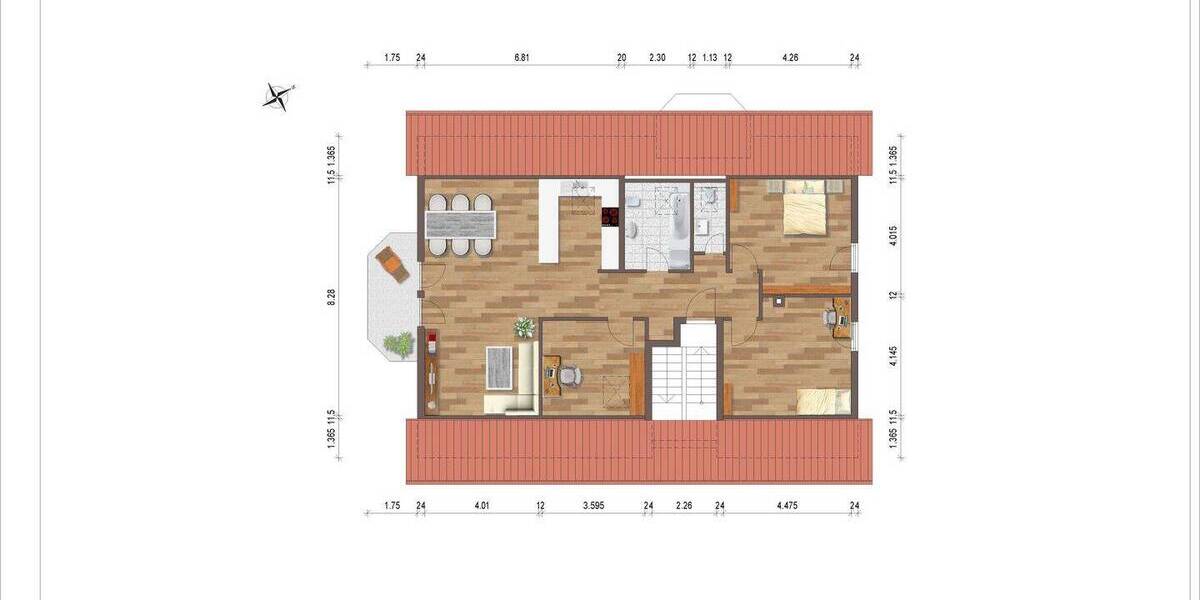 Etagenwohnung Rodenbach Niederrodenbach - 4 Zimmer, 96 m&sup2;, 349.000&euro; | Angebot:26402038