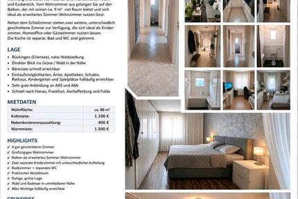 Wohnung Hanau - 4 Zimmer, 86 m&sup2;, 1.500&euro; | Angebot:26291357