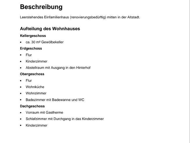 Reihenhaus Klingenberg am Main - 4 Zimmer, 90 m&sup2;, 100.000&euro; | Angebot:25636818