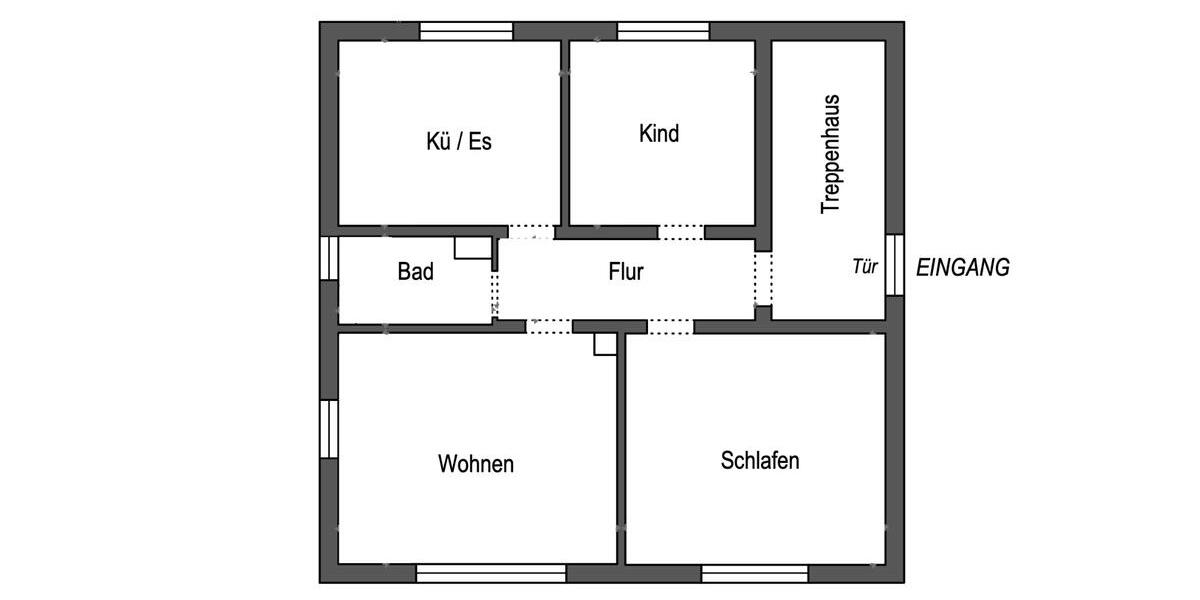 Hochparterre Obertshausen - 3 Zimmer, 75 m&sup2;, 1.000&euro; | Angebot:26278191