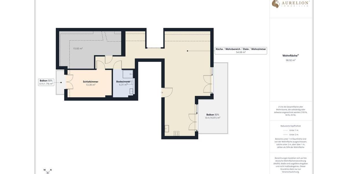 Etagenwohnung Aschaffenburg Österreicher Kolonie - 3 Zimmer, 109 m&sup2;, 1.995&euro; | Angebot:24313814