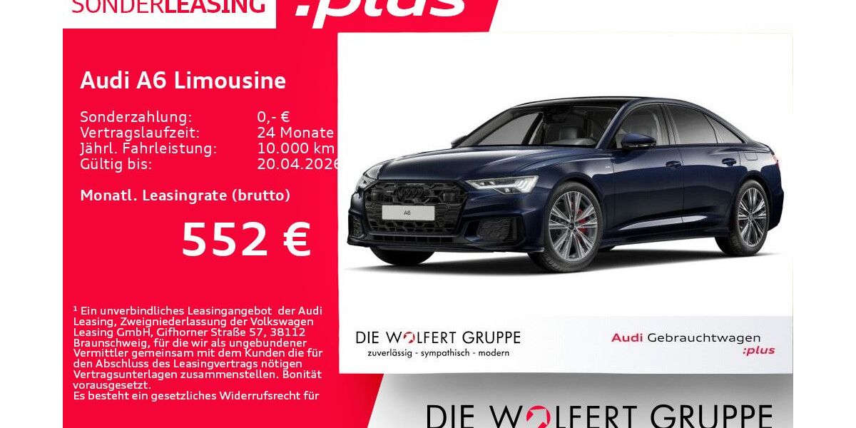 Audi A6 6.063 km 58.890 &euro; Großwallstadt 63868