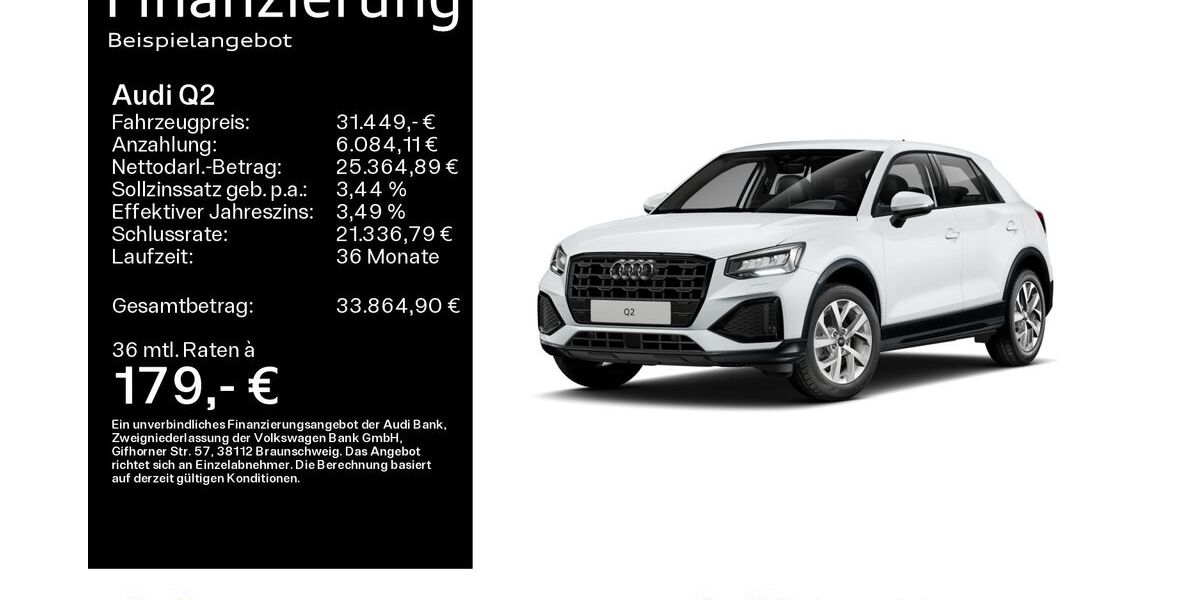 Audi Q2 14.200 km 31.449 &euro; Hanau 63452