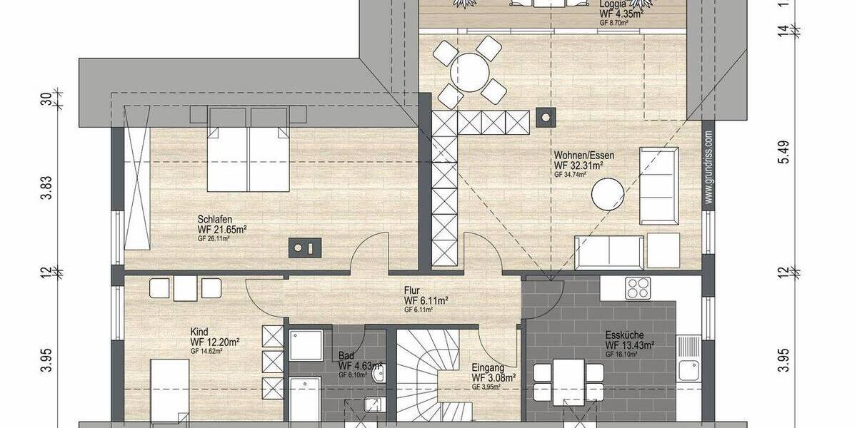 Einfamilienhaus Gelnhausen - 7 Zimmer, 205 m&sup2;, 610.000&euro; | Angebot:26684192