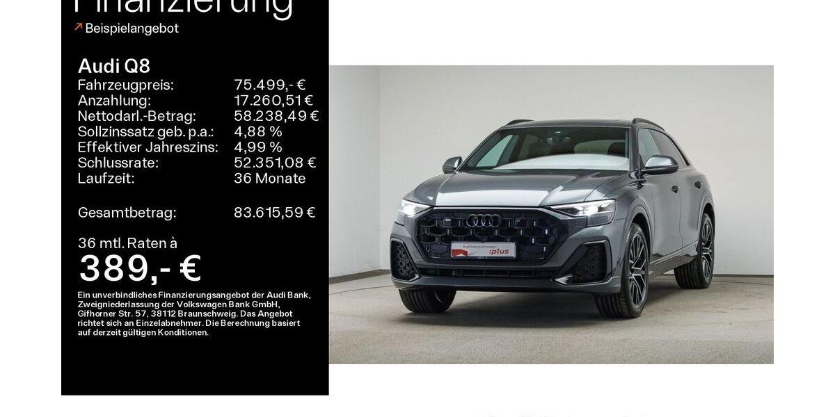 Audi Q8 24.800 km 74.999 &euro; Mühlheim 63165
