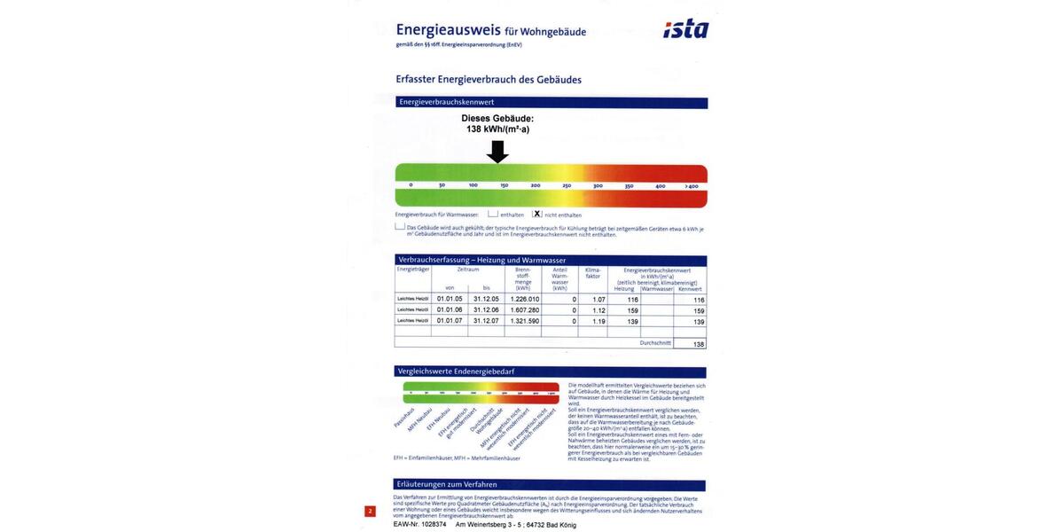 Etagenwohnung Bad König - 2 Zimmer, 61 m&sup2;, 700&euro; | Angebot:25793866