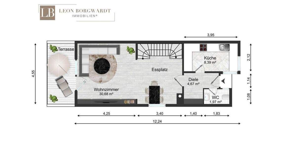 Reihenendhaus Elsenfeld - 6 Zimmer, 120 m&sup2;, 430.000&euro; | Angebot:25675055