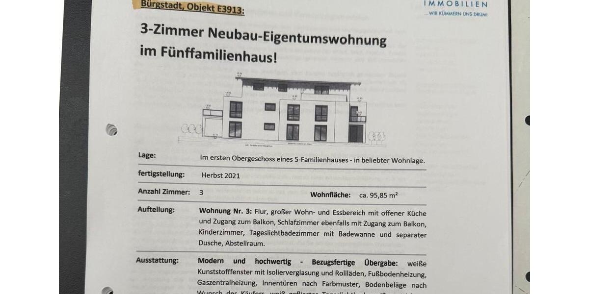 Etagenwohnung Bürgstadt - 3 Zimmer, 96 m&sup2;, 400.500&euro; | Angebot:25649215