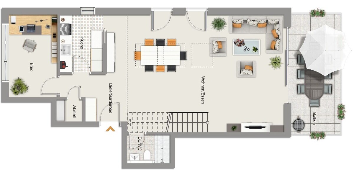 albero:) Premium-Maisonette direkt am Main - Kamin, Sauna, Aufzug und TG - Maisonettenwohnung Seligenstadt | Angebot:26006959