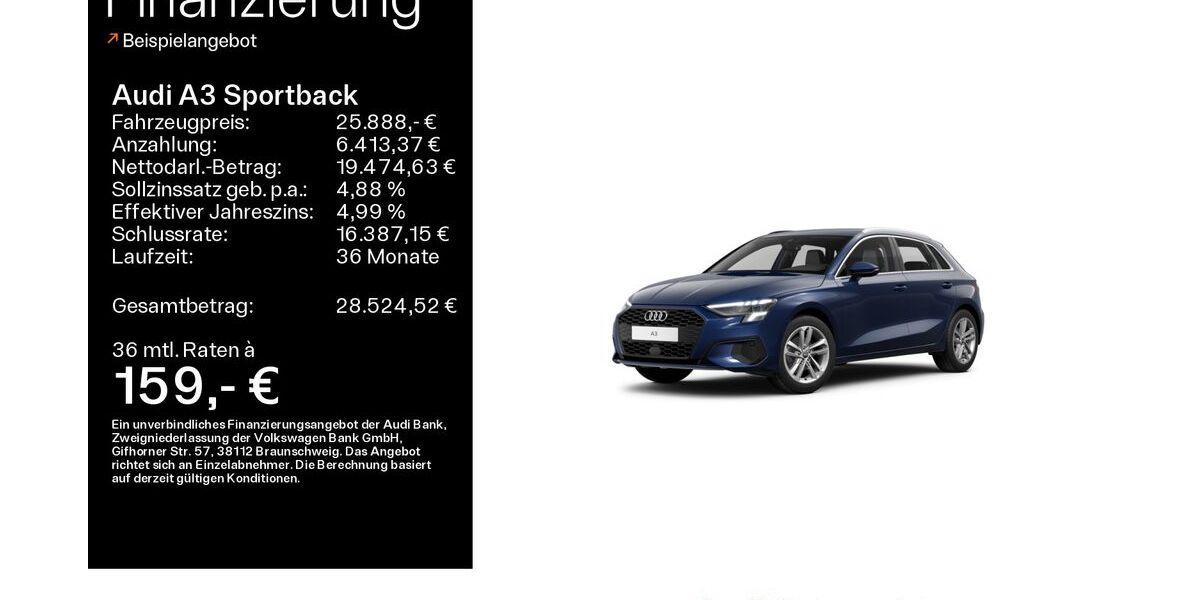 Audi A3 29.350 km 25.888 &euro; Mühlheim 63165