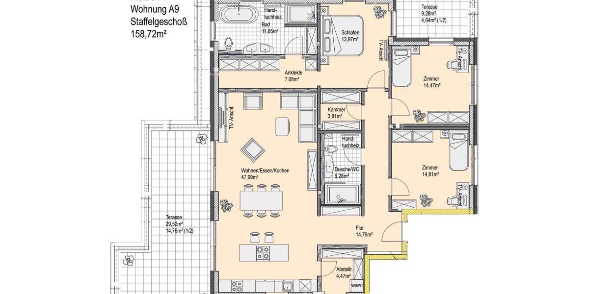 Etagenwohnung Neuberg - 3 Zimmer, 83 m&sup2;, 1.218&euro; | Angebot:26001611