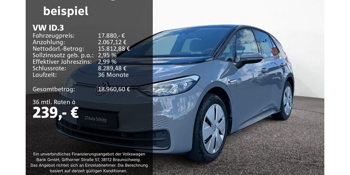 VW ID.3 51.144 km 17.750 &euro; Groß-Umstadt 64823
