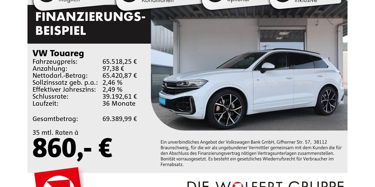 VW Touareg 70.800 km 58.850 &euro; Buergstadt 63927