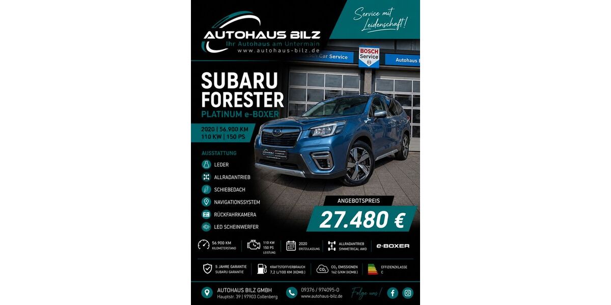 Subaru Forester 56.900 km 27.480 &euro; Collenberg 97903