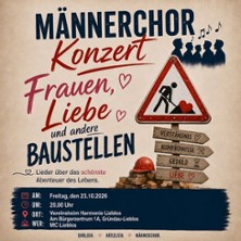 Konzert Männerchor - Harmonie Lieblos 23.10.2026 Vereinsheim Harmonie Lieblos