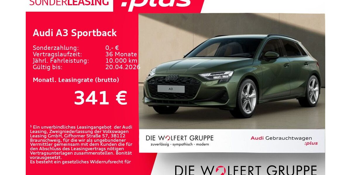 Audi A3 7.908 km 38.240 &euro; Großwallstadt 63868