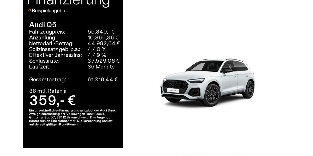 Audi Q5 22.700 km 55.849 &euro; Linsengericht 63589