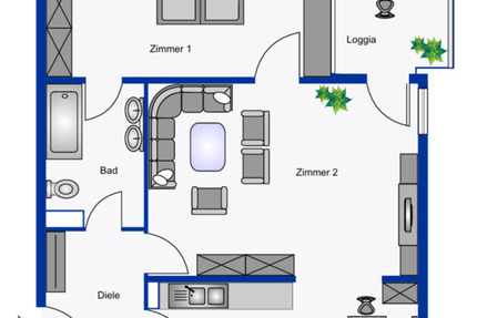 Wohnung Dietzenbach - 2 Zimmer, 66 m&sup2;, 800&euro; | Angebot:25859899