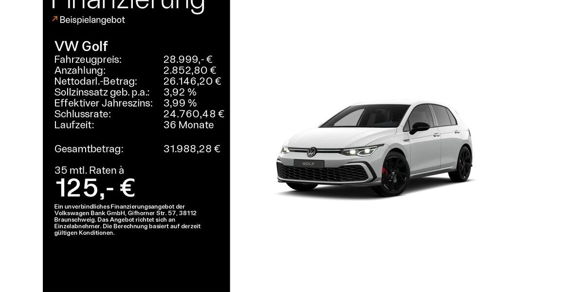 VW Golf 20.400 km 28.999 &euro; Linsengericht 63589