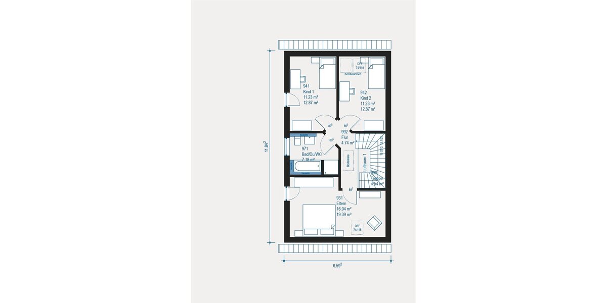 Individuelle Doppelhaushälfte in Aschaffenburg - Flexibel, energieeffizient und mit allkauf Rundum-Service - Doppelhaushälfte Aschaffenburg Österreicher Kolonie | Angebot:27293043