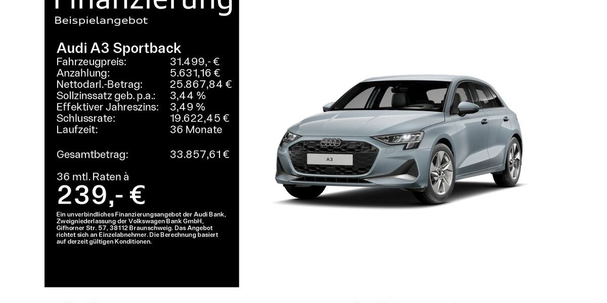 Audi A3 23.400 km 31.499 &euro; Hanau 63452