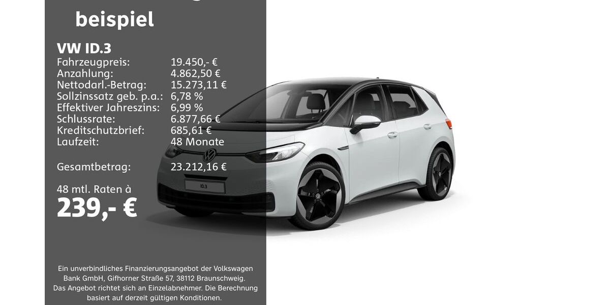 VW ID.3 32.754 km 19.450 &euro; Groß-Umstadt 64823