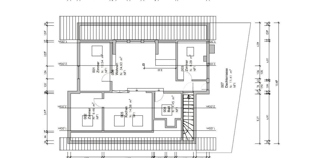 Dachgeschoßwohnung Lützelbach - 4 Zimmer, 84 m&sup2;, 720&euro; | Angebot:25563654