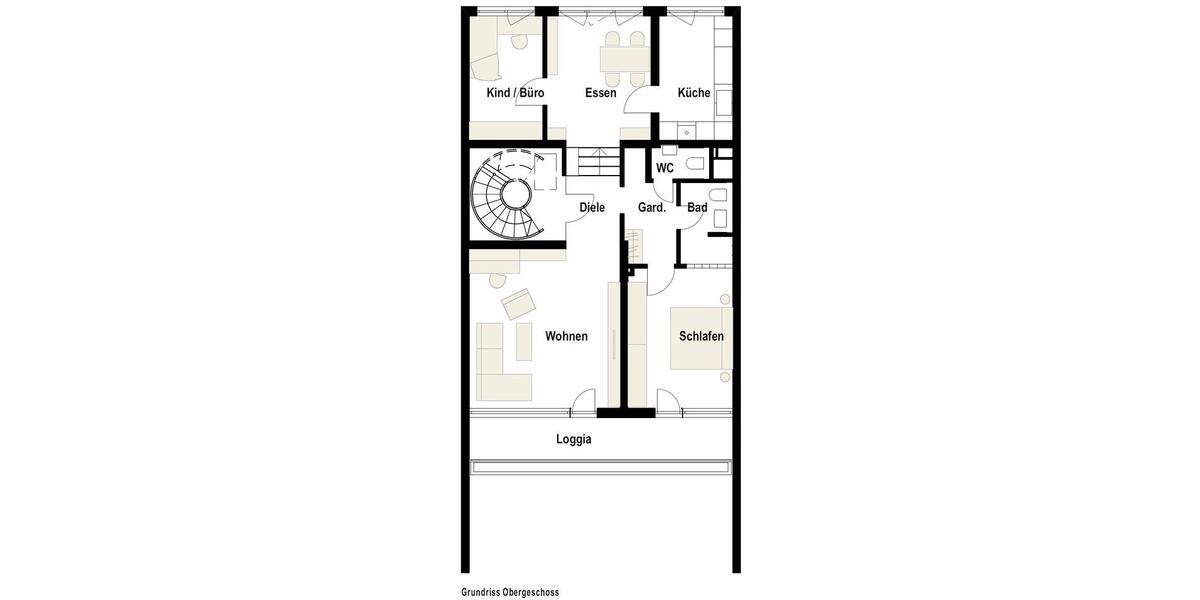 Dachgeschoßwohnung Erlenbach am Main - 3.5 Zimmer, 90 m&sup2;, 1.200&euro; | Angebot:26322552