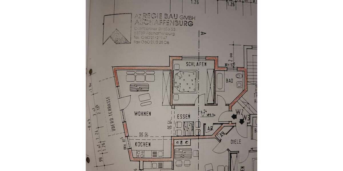 Etagenwohnung Aschaffenburg Gailbach - 2 Zimmer, 55 m&sup2;, 269.000&euro; | Angebot:27246446