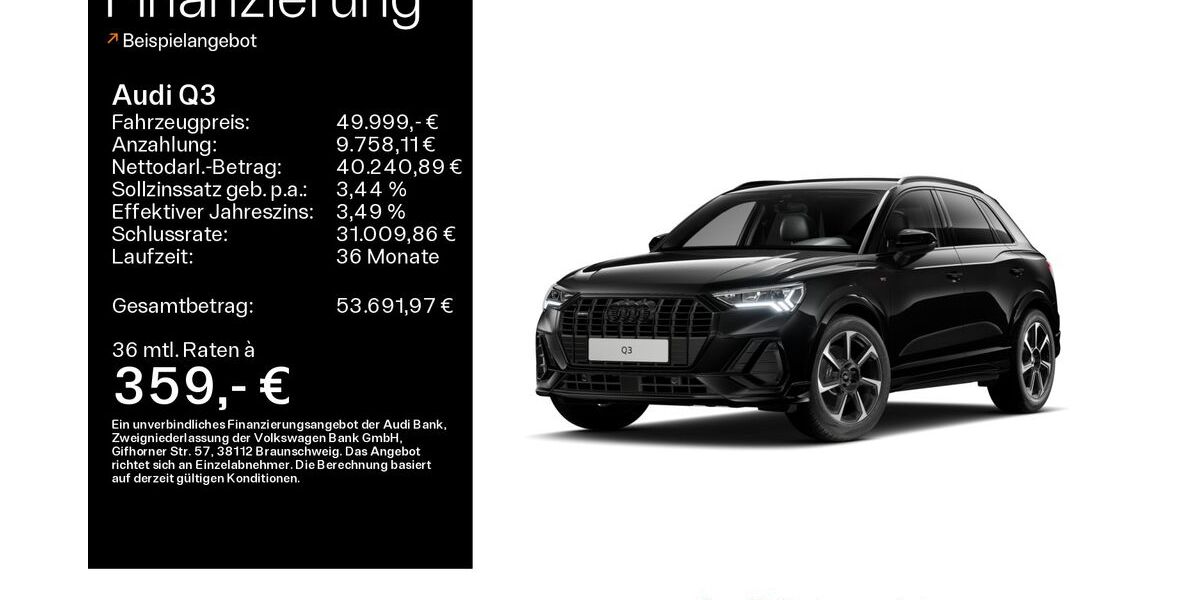Audi Q3 9.500 km 49.799 &euro; Mühlheim 63165